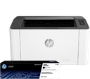 HP Impresora Laser 107w, Láser, Impresión en Negro, Wi-Fi, USB, Impresión y escanéo desde HP Smart App, Bandeja de 150 hojas